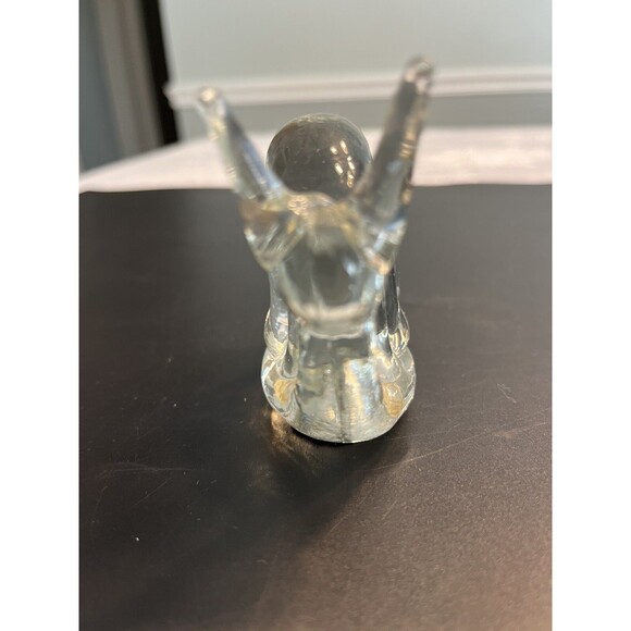 Lot of 2 Art Glass Clear Figurine Paperweight Snail & Seal Sea Lion - Picture 11 of 12